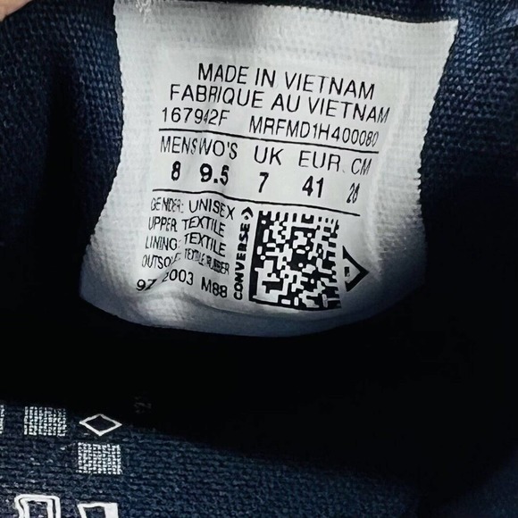 Converse CT All Star Double Gore Slip On Black Canvas Low Sneaker Unisex 167941F - Picture 7 of 7